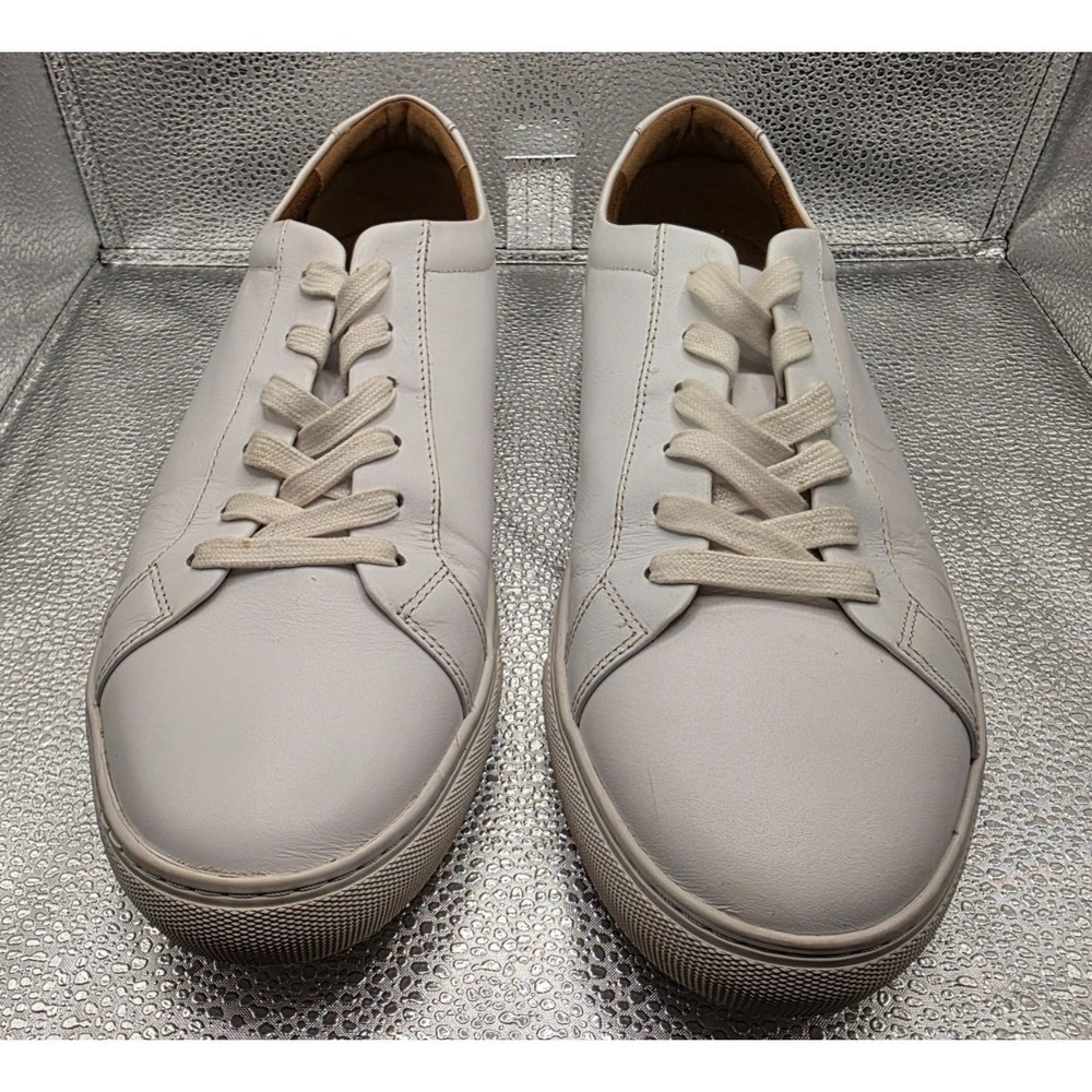 New Republic Mark McNairy Men White Leather Sneakers 12 Low‎ Cut Minimalist